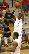 Dillard Senior Myron McGowan had 22 points and 7 rebounds in loss to Philander Smith Colleg